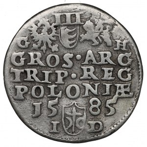 Stephan Bathory, 3 groschen 1585, Olcusia - G-H
