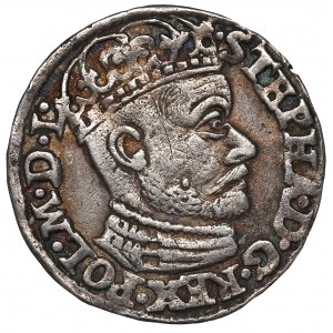 Stephan Bathory, 3 groschen 1585, Olcusia - G-H