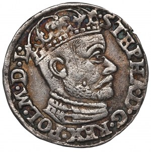 Stephan Bathory, 3 groschen 1585, Olcusia - G-H