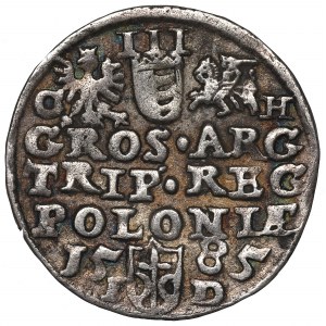 Stephan Bathory, 3 groschen 1585, Olcusia - G-H