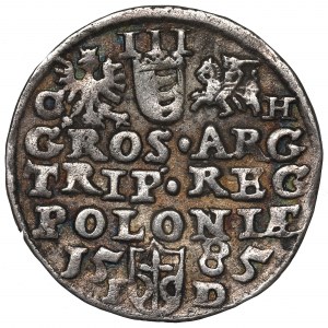 Stephan Bathory, 3 groschen 1585, Olcusia - G-H