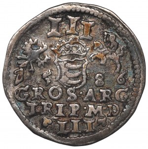 Stephan Bathory, 3 groschen 1586, Vilnius