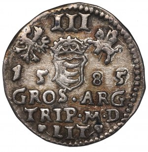 Stephan Bathory, 3 groschen 1585, Vilnius