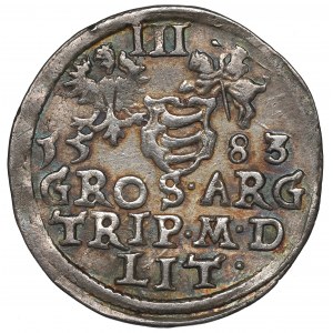 Stephan Bathory, 3 groschen 1583, Vilnius