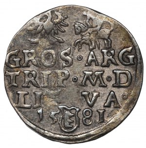 Stephan Bathory, 3 groschen 1581, Vilnius
