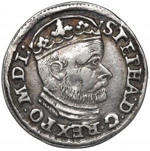 Stephan Bathory, 3 groschen 1585, Olcusia - N-H