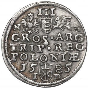 Stephan Bathory, 3 groschen 1585, Olcusia - N-H