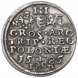 Stephan Bathory, 3 groschen 1585, Olcusia - N-H