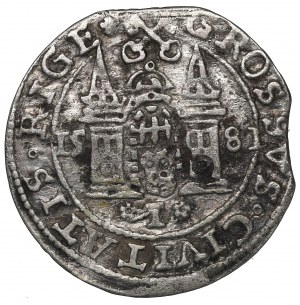 Stephen Bathory, Groschen 1581, Riga - full date