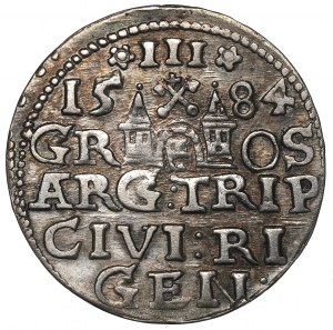 Stephan Bathory, 3 groschen 1584, Riga