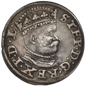 Stephen Bathory, 3 groschen 1586, Riga