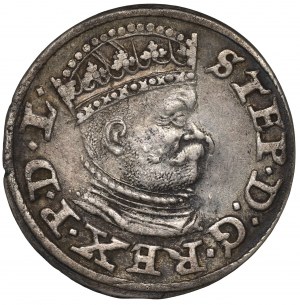 Stephen Bathory, 3 groschen 1586, Riga