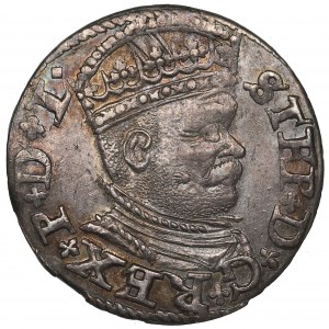 Stephen Bathory, 3 groschen 1586, Riga