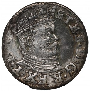Stephen Bathory, 3 groschen 1586, Riga