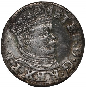 Stephen Bathory, 3 groschen 1586, Riga