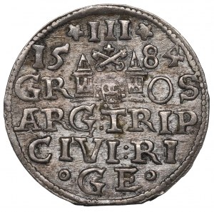 Stephan Bathory, 3 groschen 1584, Riga