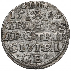 Stephan Bathory, 3 groschen 1584, Riga