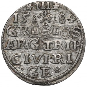 Stephan Bathory, 3 groschen 1584, Riga