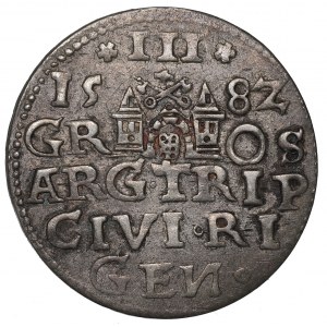 Stephan Bathory, 3 groschen 1582, Riga
