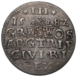 Stephan Bathory, 3 groschen 1582, Riga