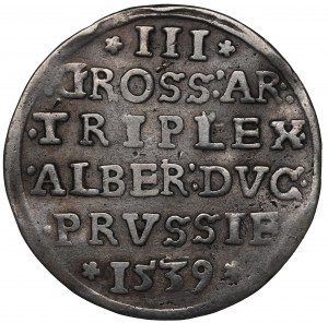 Ducal Prussia, Albrecht Hohenzollern, Trojak 1539, Königsberg