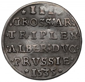 Ducal Prussia, Albert Hohenzollern, Trojak 1535, Königsberg