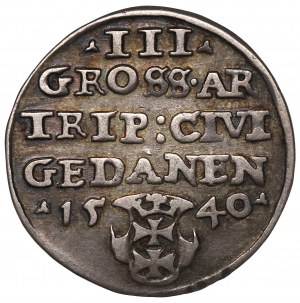Sigismund I the Old, 3 groschen 1540, Danzig