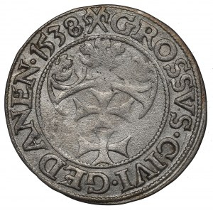 Sigismund I the Old, Groschen 1538, Danzig