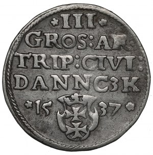 Sigismund I the Old, 3 groschen 1537, Danzig