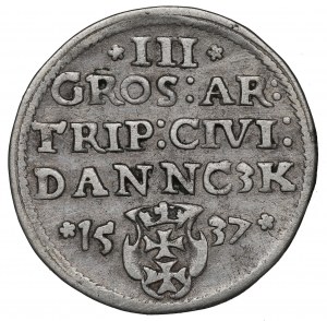 Sigismund I the Old, 3 groschen 1537, Danzig