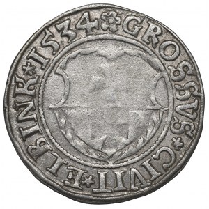 Sigismund I the Old, Groschen 1534, Elbing