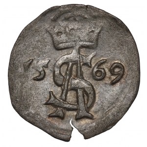 Sigismund II Augustus, 2 denarii 1569, Vilnius
