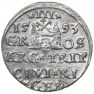 Sigismund III, 3 groschen 1593, Riga