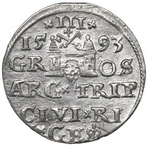 Sigismund III, 3 groschen 1593, Riga