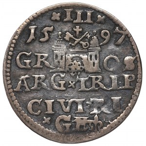 Sigismund III, 3 groschen 1597, Riga