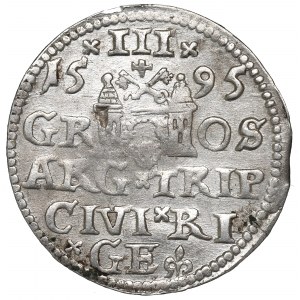 Sigismund III, 3 groschen 1595, Riga