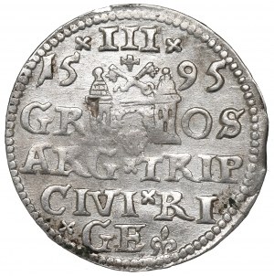Sigismund III, 3 groschen 1595, Riga