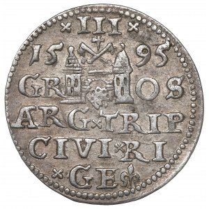 Sigismund III, 3 groschen 1595, Riga