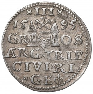 Sigismund III, 3 groschen 1595, Riga