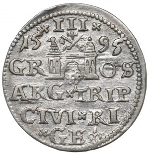 Sigismund III, 3 groschen 1595, Riga