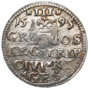 Sigismund III, 3 groschen 1595, Riga