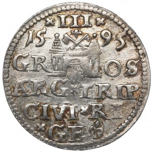 Sigismund III, 3 groschen 1595, Riga