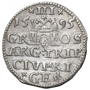 Sigismund III, 3 groschen 1595, Riga