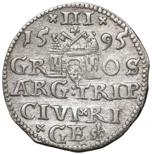 Sigismund III, 3 groschen 1595, Riga