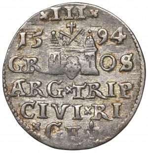 Sigismund III, 3 groschen 1594, Riga
