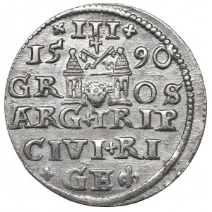 Sigismund III, 3 groschen 1595, Riga