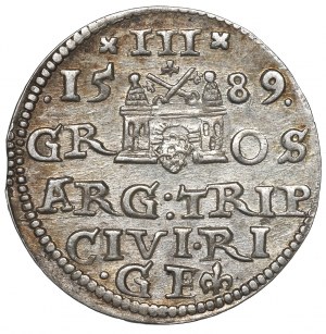 Sigismund III, 3 groschen 1589, Riga