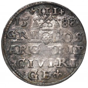 Sigismund III, 3 groschen 1588, Riga