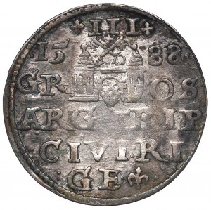 Sigismund III, 3 groschen 1588, Riga