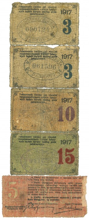 Set of replacement money of the City of Dabrowa